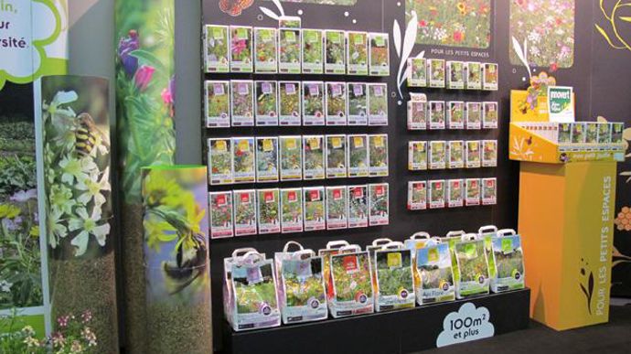 08. INNOVERT® d'Or « Innovation commerciale végétale » : Espace biodiversité, Nova Flore, Champigné (49).