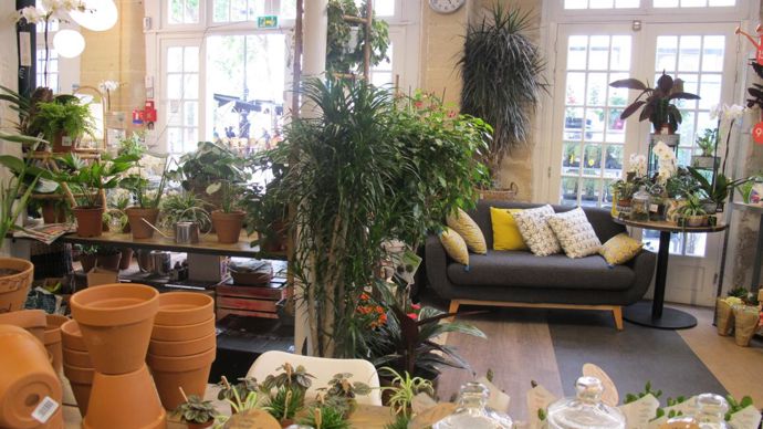 L’ensemble du magasin éphémère est aménagé de manière à créer une ambiance végétale et confortable. ©P.Fayolle