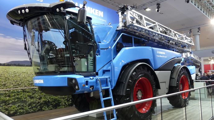 La seule apparition de l’automoteur de pulvérisation présentée par Lemken sur son stand à Hanovre.