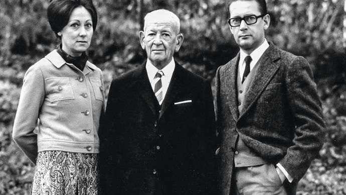 Milieu des années 60 : Andreas Stihl et ses enfants Eva et Hans Peter.