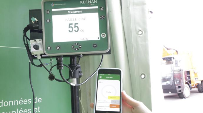 Keenan connecte son terminal à une application smartphone ou tablette pour gérer, modifier et sauvegarder des rations à distance en les envoyant sur le terminal en Wi-Fi ou 4G.