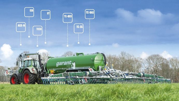 Garant Kotte reçoit une étoile pour le dispositif GoControl Iso sur sa tonne à lisier. Basé sur l’Isobus, ce système permet de contrôler toutes les fonctions de la tonne à lisier. Il est donc possible de gérer la fertilisation basée sur les besoins et sur les éléments nutritifs provenant d’un capteur NIRS ou d’une cartographie d’épandage.