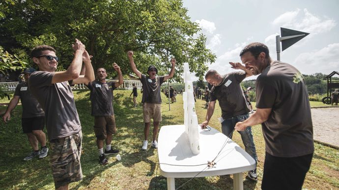 … construire l'édifice le plus haut possible !