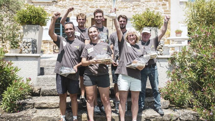 L’équipe victorieuse des olympiades comprenait des employés à la fois des pépinières Cholat, Rouy, Rey et Vivier.