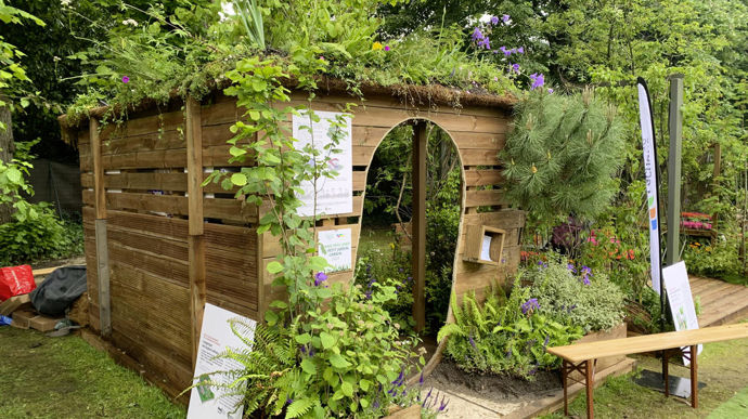 Le jardin « L’important est toujours ailleurs » a reçu le prix du petit jardin de la part de l’Unep.