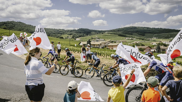 Le 13 juillet, les coteaux du Beaujolais ne démentent pas la réputation de convivialité qui colle à la région.