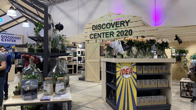 Le Discovery Center 2020, dans le hall 7, lieu de rencontre des décideurs de l’approvisionnement et des achats, donne le ton des tendances déco, couleurs… © LH