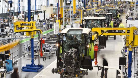 L'usine de tracteurs Claas installée au Mans cesse la production jusqu'à nouvel ordre.